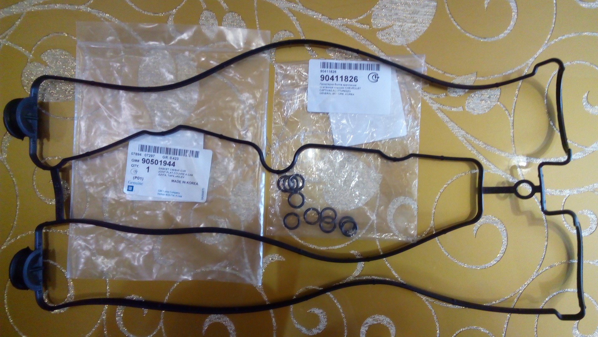 прокладки клапанной крышки Шевроле