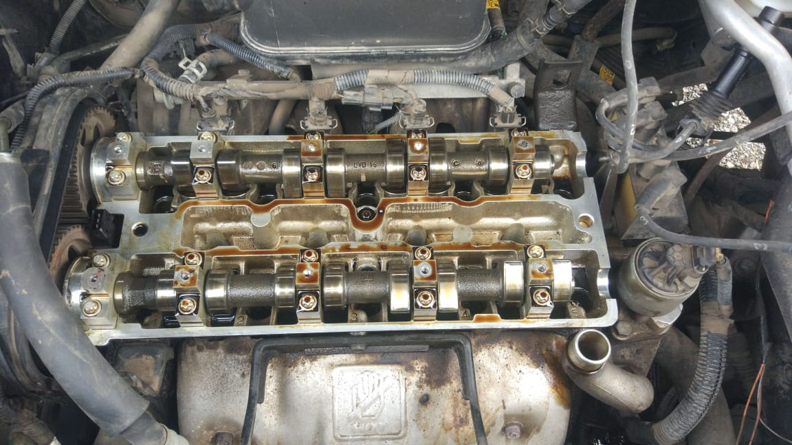 замена прокладки клапанной крышки Шевроле Каптива