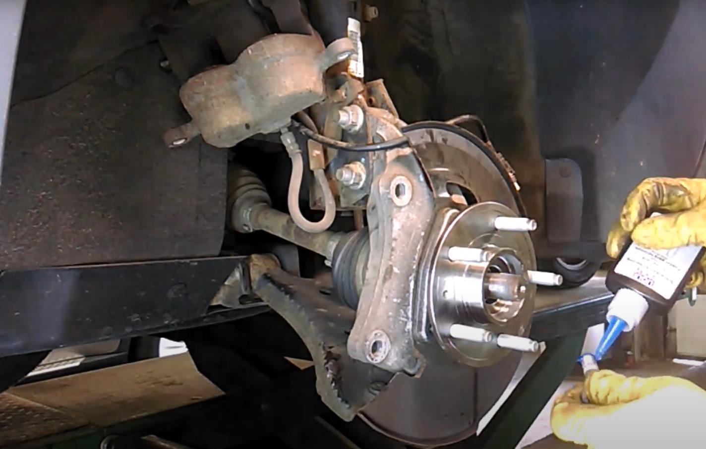 Установка новой ступицы ступицы Шевроле Круз