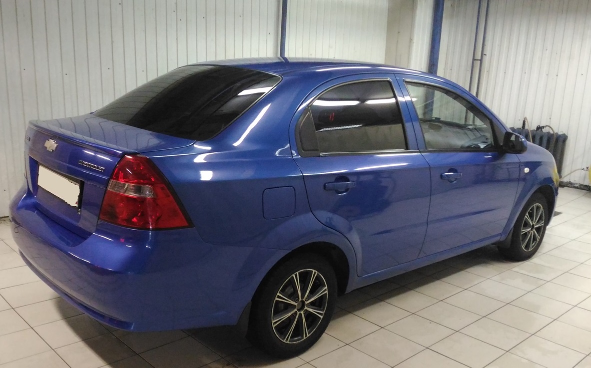 Шевроле Авео после ремонта стеклоподъемника