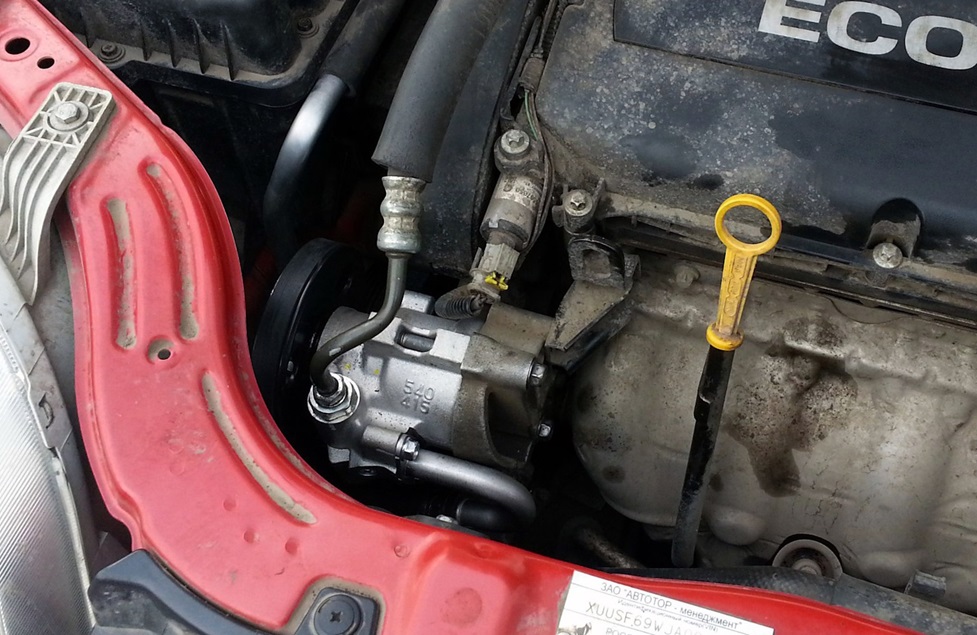 Замена насоса ГУР Шевроле Авео