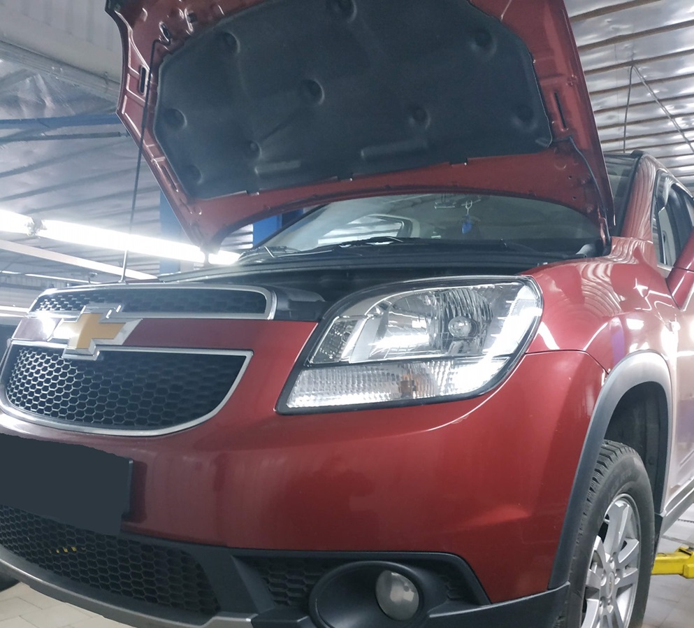 Шевроле Орландо в процессе диагностики АКПП