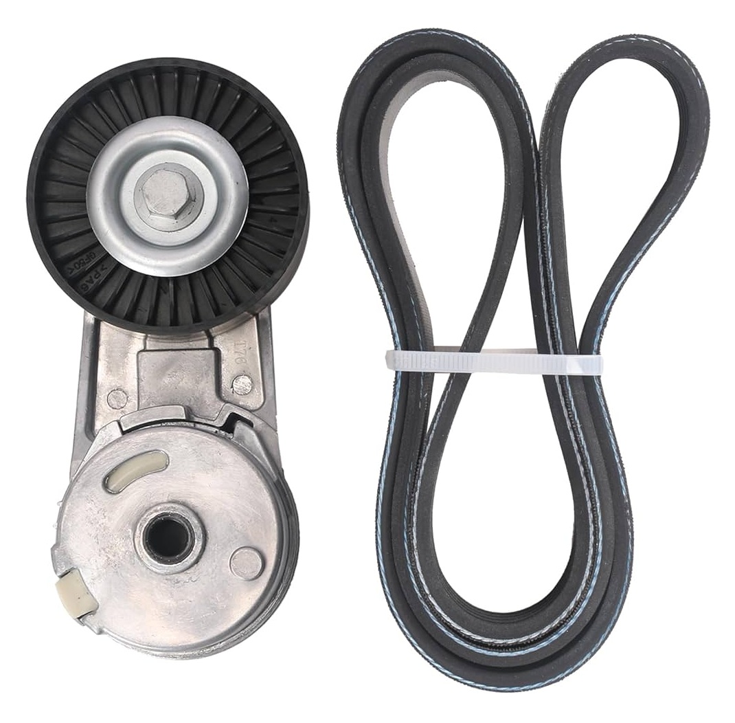 Комплект нового ремня и натяжителя