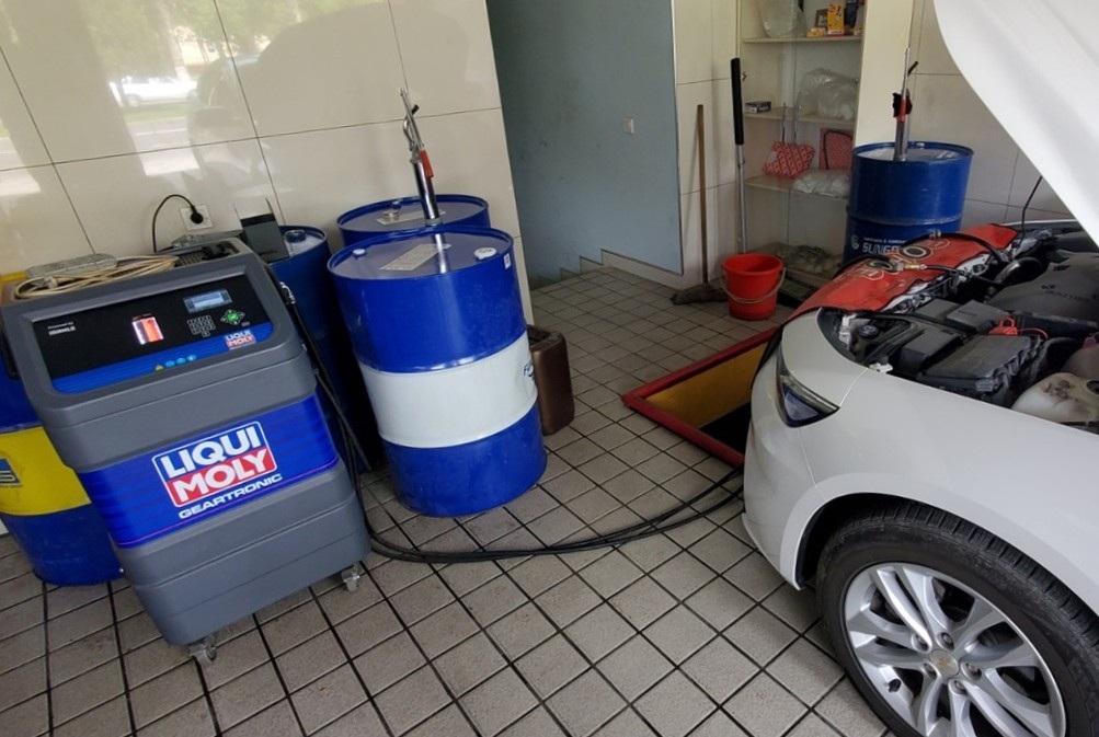 Замена масла АКПП Шевроле Малибу аппаратным методом