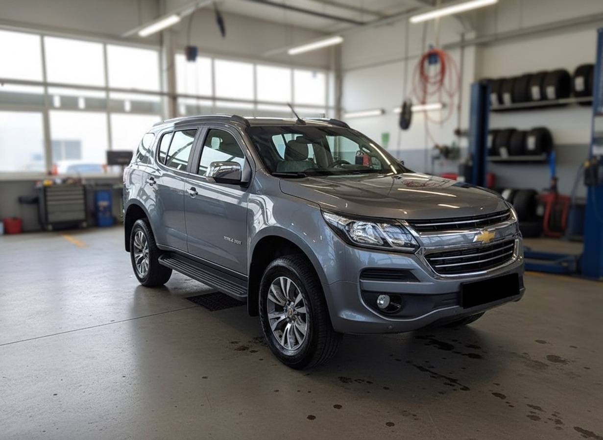 Шевроле Трейлблейзер после замены амортизаторов в автотехцентре