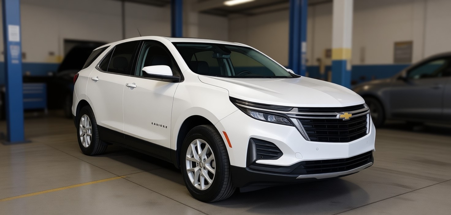 Шевроле Эквинокс после замены компрессора кондиционера в автотехцентре