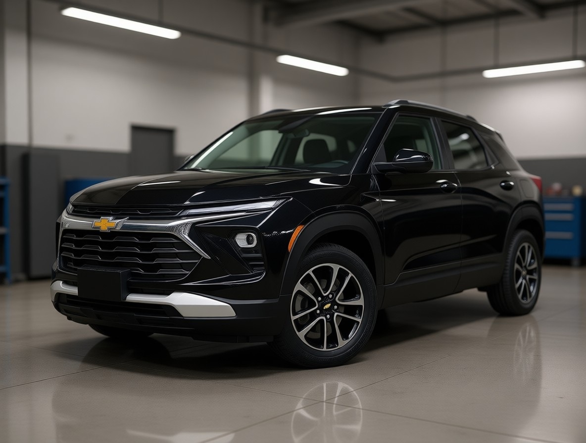 Шевроле Трейлблейзер после замены лобового стекла в автотехцентре