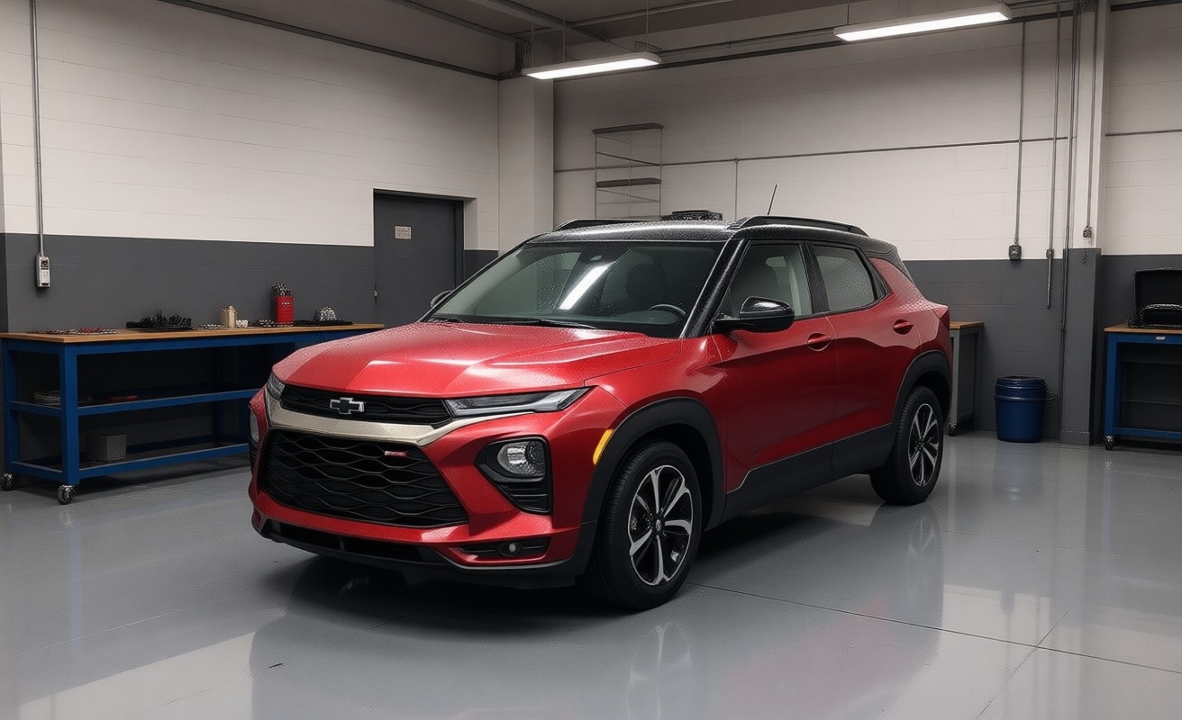 Шевроле Трейлблейзер после замены масла в двигателе в автотехцентре