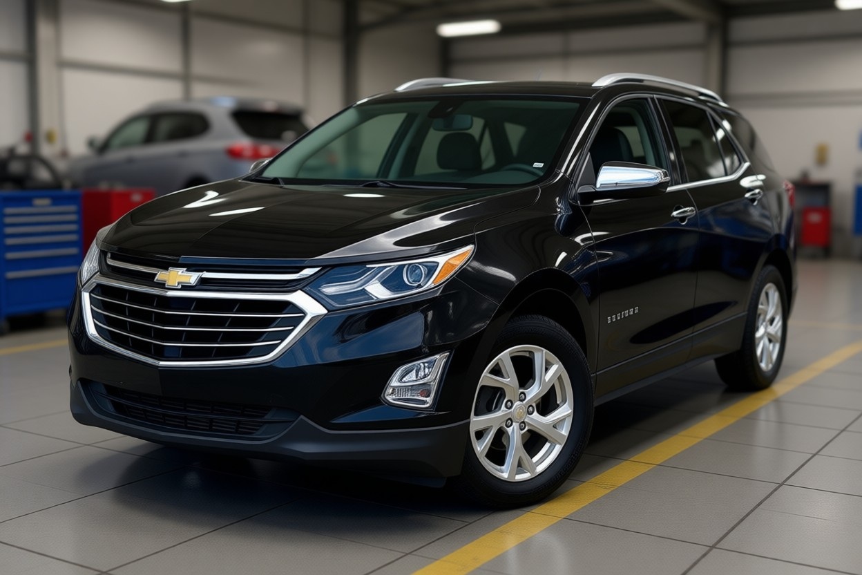 Шевроле Эквинокс после замены радиатора кондиционера в автотехцентре