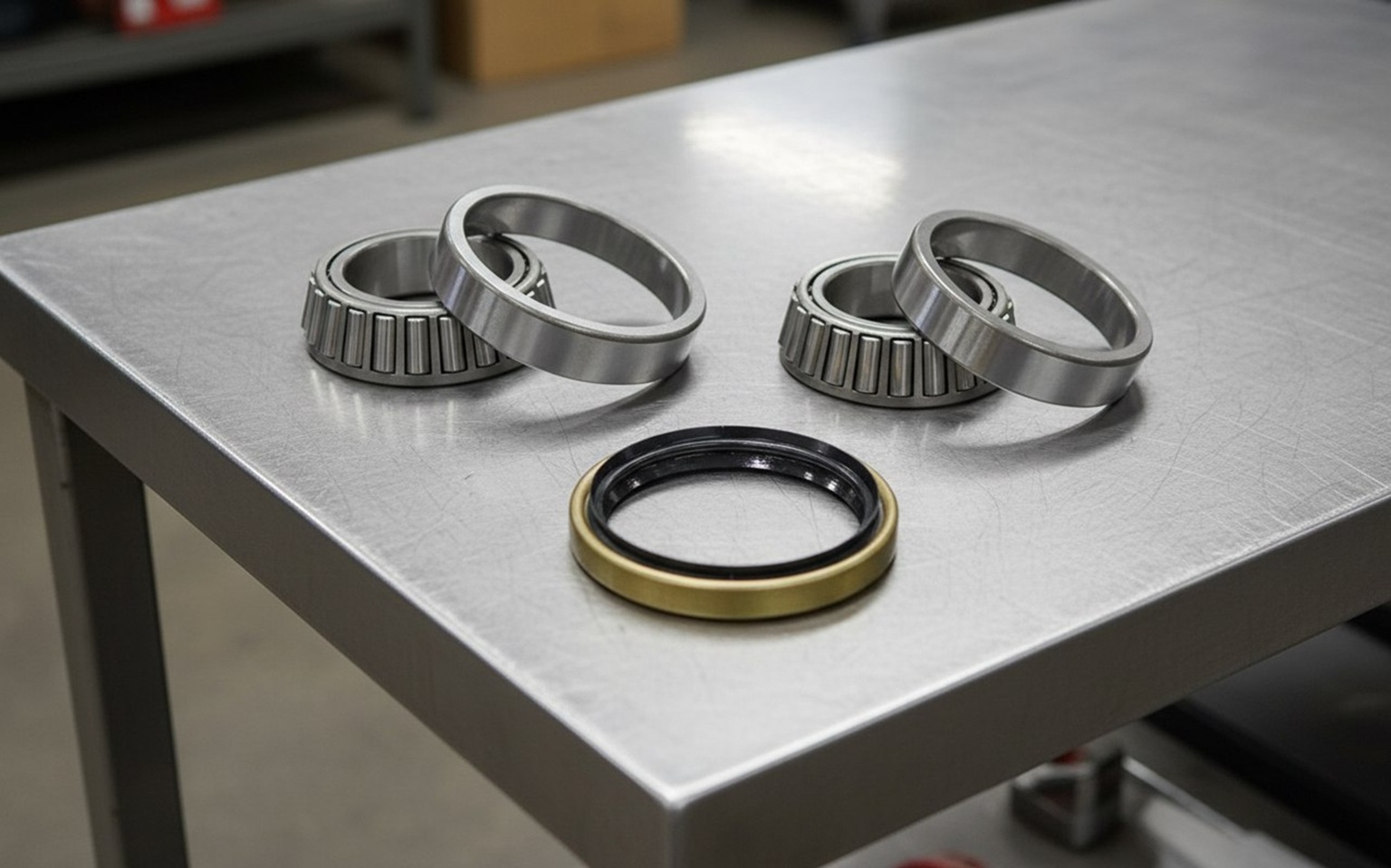 Новые подшипники ступицы готовы к монтажу