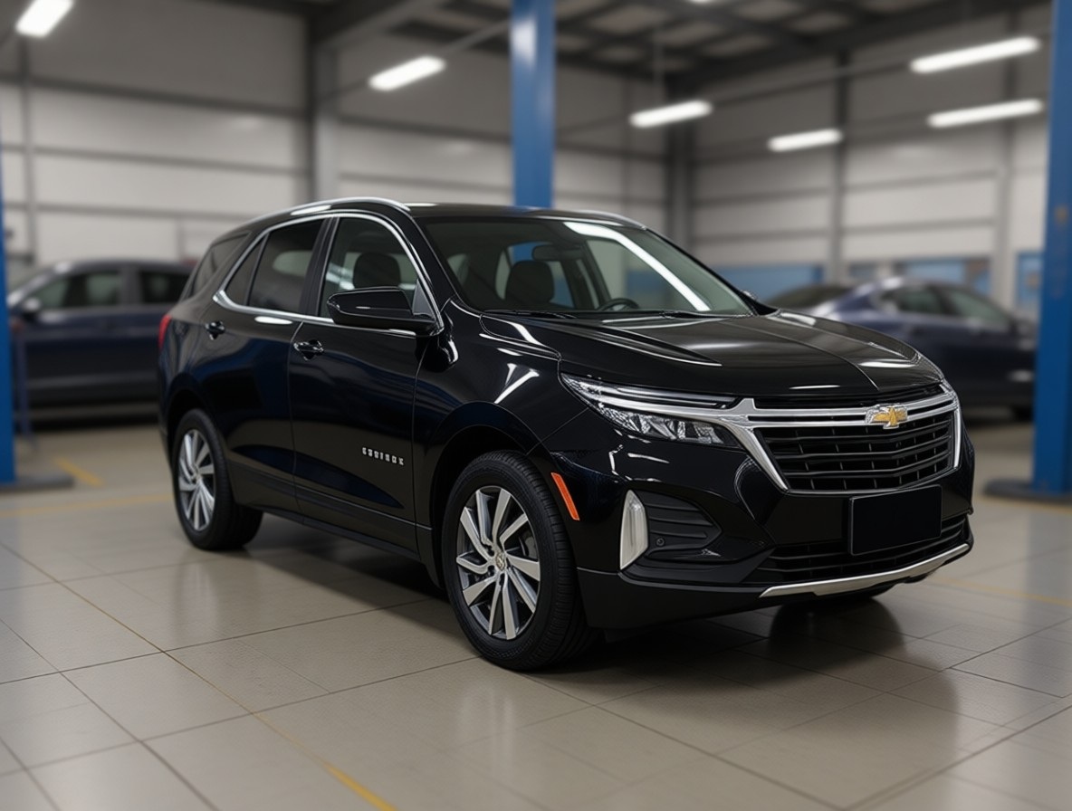 Шевроле Эквинокс готовится к замене топливного фильтра в автотехцентре