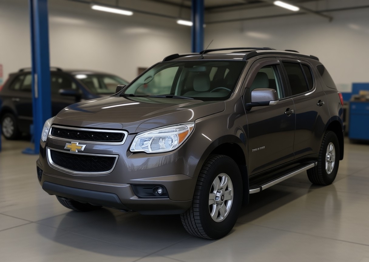 Шевроле Трейлблейзер после замены тормозных дисков в автотехцентре