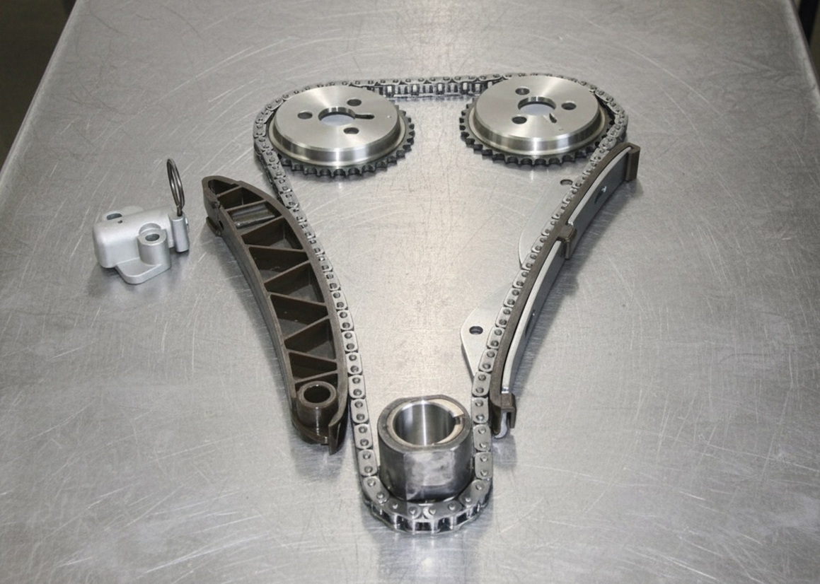 Полный комплект цепного привода ГРМ готов к монтажу