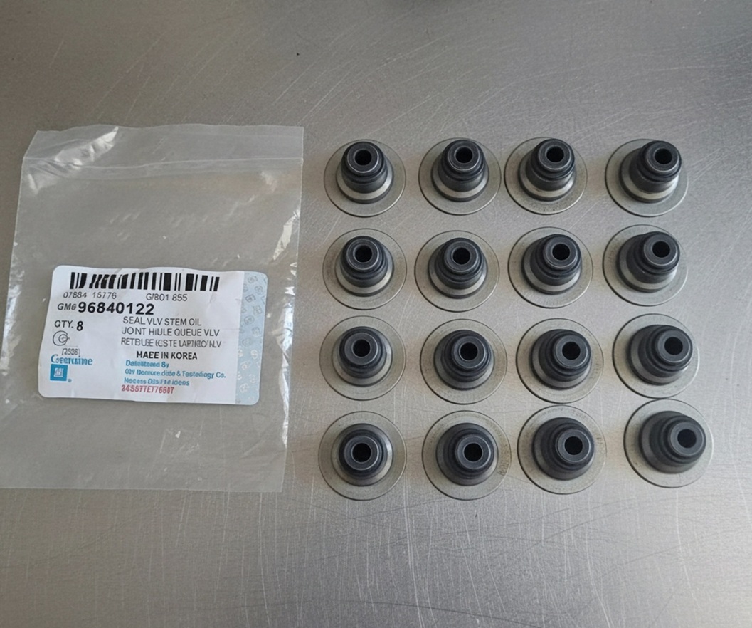 Комплект маслосъемных колпачков готов к установке