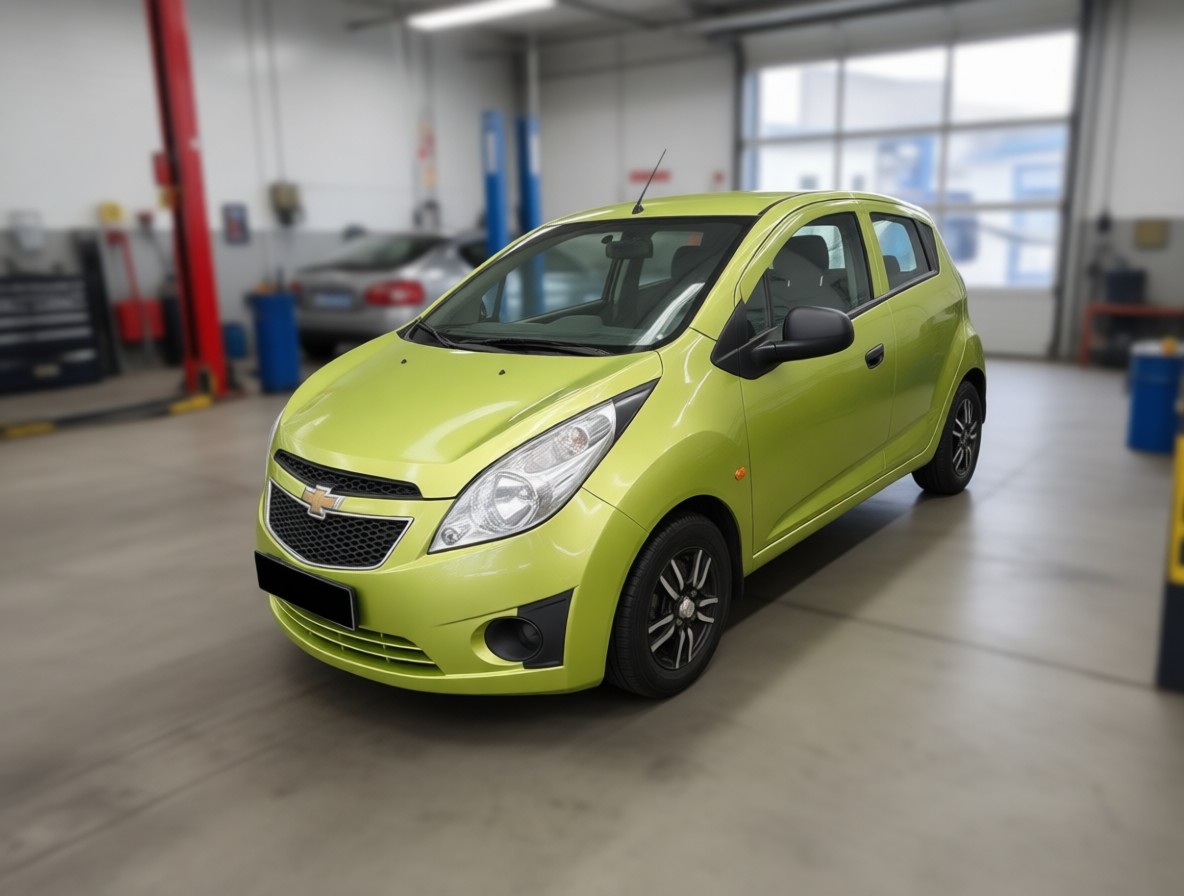 Шевроле Спарк после замены приводного ремня в автотехцентре