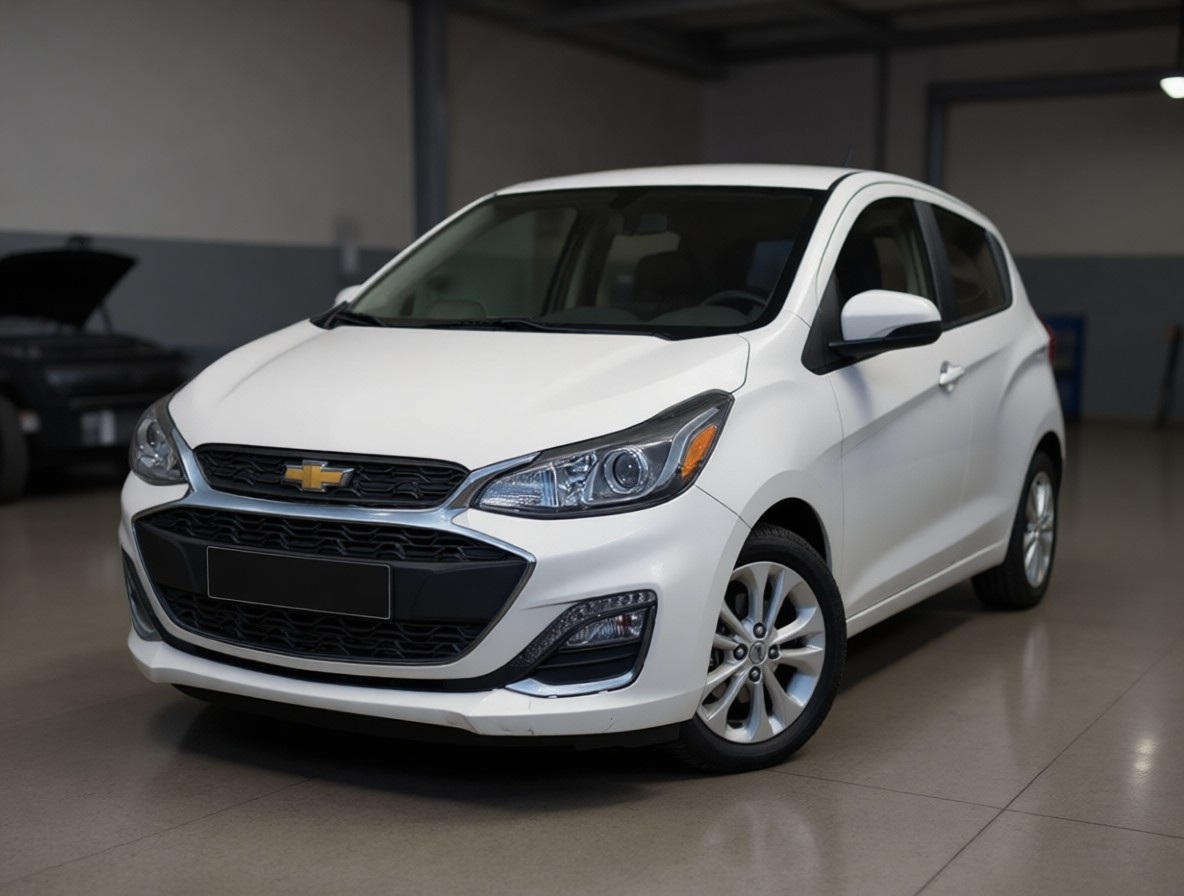 Шевроле Спарк после замены шаровых опор в автотехцентре