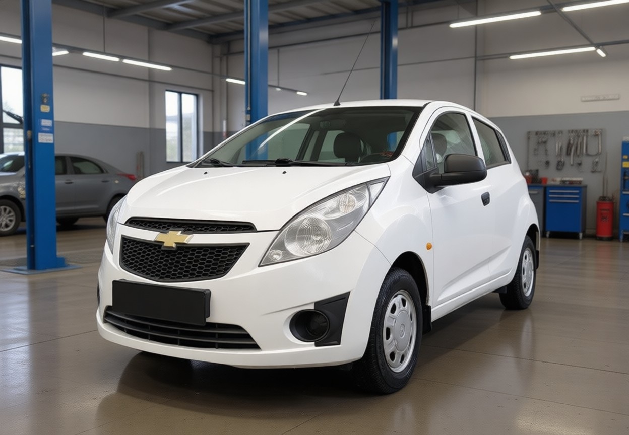 Шевроле Спарк после замены топливного фильтра в автотехцентре