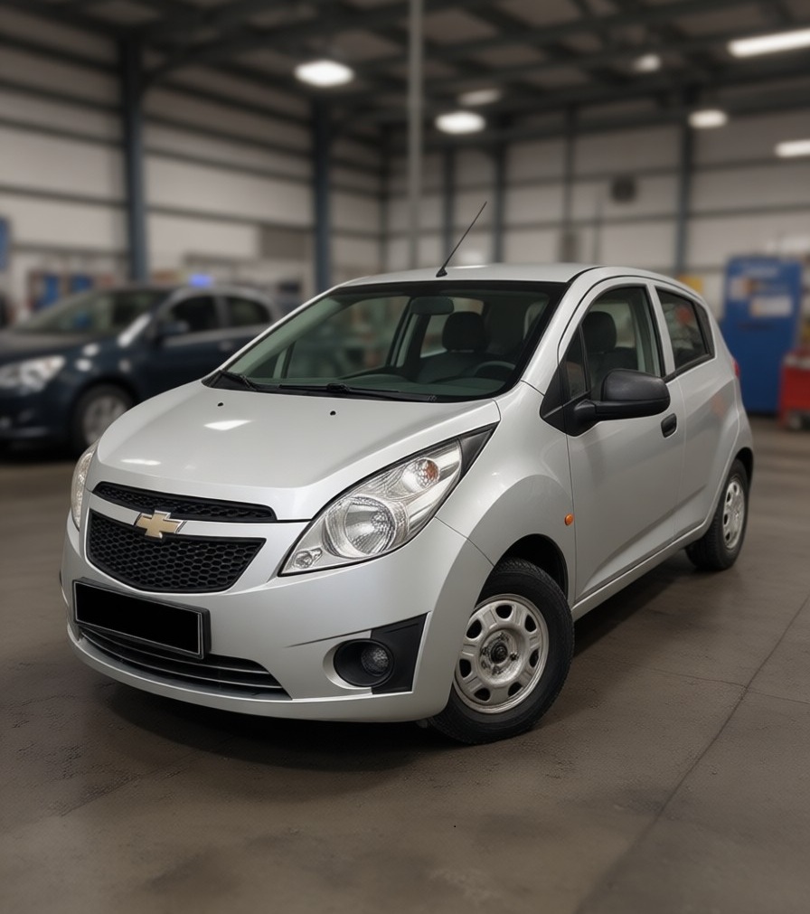 Шевроле Спарк после замены втулок стабилизатора в автотехцентре