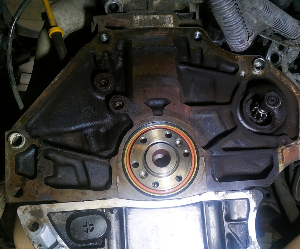 Замена заднего сальника коленвала Шевроле Спарк