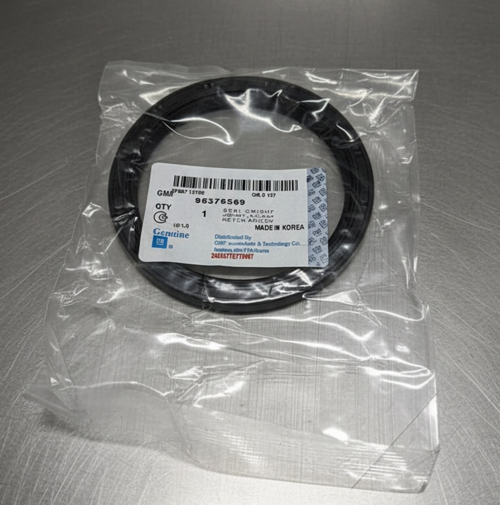 Новый задний сальник коленчатого вала готов к установке