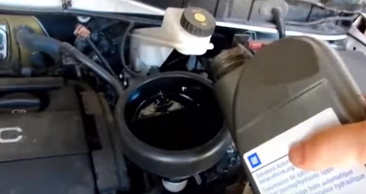 заливка масла в АКПП