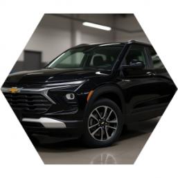 Шевроле Трейлблейзер после замены лобового стекла в автотехцентре