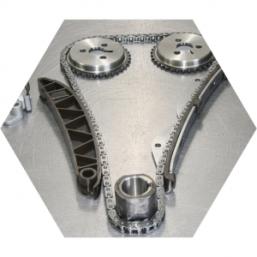 Полный комплект цепного привода ГРМ готов к монтажу