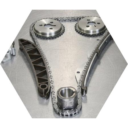 Полный комплект цепного привода ГРМ готов к монтажу